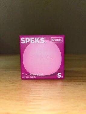 Speks Gump Memory Gel Stress Ball - Pink
